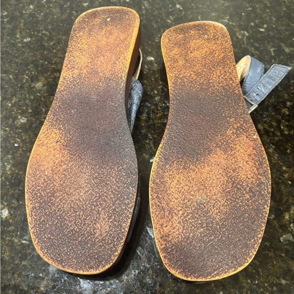 MIZ MOOZ Women's Navy and Tan Sandals - Picture 5 of 8